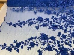 Handmade 3D Flowers Embroidered Beads And Pearls Beaded Mesh Lace Fabric -Luxtex Store handmade 3d flowers embroidered beads and pearls beaded mesh lace fabric 972841