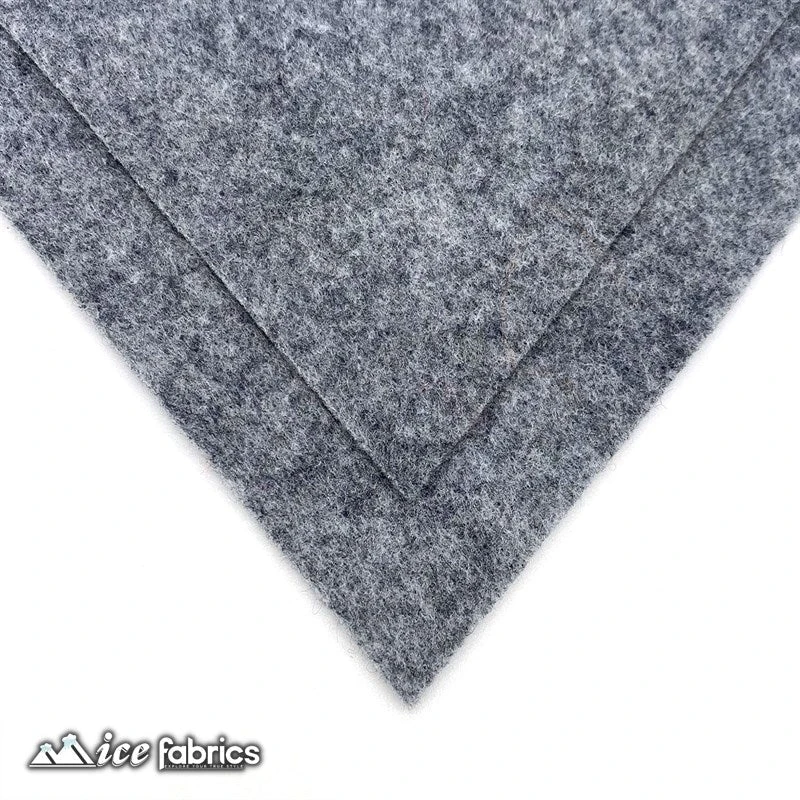 Heather Gray Acrylic Felt Fabric / 1.6mm Thick _ 72” Wide 6 Heather Gray Acrylic Felt Fabric / 1.6mm Thick _ 72” Wide - Image 4