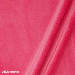 Hot Pink Ice Fabrics Minky Fabric Wholesale _ 3 Mm