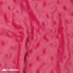 Hot Pink Minky Dot Fabric Blanket Fabric -Luxtex Store hot pink minky dot fabric blanket fabric 741854