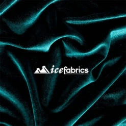 Hunter Green Poly Spandex 4 Way Stretch Velvet Fabric/ Super Soft