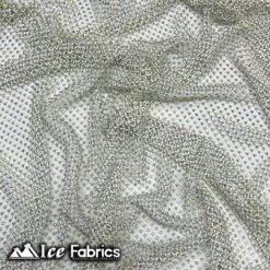 Iridescent Crystal Beaded 4 Way Stretch Fabric Fishnet -Luxtex Store iridescent crystal beaded 4 way stretch fabric fishnet 390767