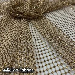 Iridescent Crystal Beaded 4 Way Stretch Fabric Fishnet -Luxtex Store iridescent crystal beaded 4 way stretch fabric fishnet 538717