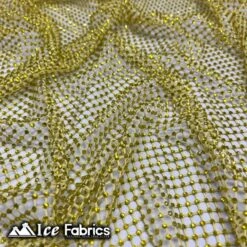 Iridescent Crystal Beaded 4 Way Stretch Fabric Fishnet -Luxtex Store iridescent crystal beaded 4 way stretch fabric fishnet 748860