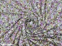 Iridescent Lavender Green 3 Tone 4 Way Stretch Sequin Fabric On White Mesh -Luxtex Store iridescent lavender green 3 tone 4 way stretch sequin fabric on white mesh 162433
