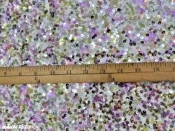 Iridescent Lavender Green 3 Tone 4 Way Stretch Sequin Fabric On White Mesh -Luxtex Store iridescent lavender green 3 tone 4 way stretch sequin fabric on white mesh 354704