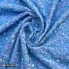 Iridescent Sky Blue Emma Stretch Velvet Fabric With Embroidery Sequin -Luxtex Store iridescent sky blue emma stretch velvet fabric with embroidery sequin 861597