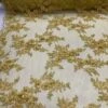 ITALIAN Heavy Embroidery Hand Beaded Mesh Lace Fabric Sold By The Yard -Luxtex Store italian heavy embroidery hand beaded mesh lace fabric sold by the yard 103172