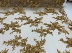 ITALIAN Heavy Embroidery Hand Beaded Mesh Lace Fabric Sold By The Yard -Luxtex Store italian heavy embroidery hand beaded mesh lace fabric sold by the yard 428304