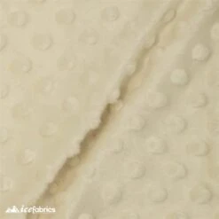 Ivory Dot Bubble Minky Fabric By The Yard