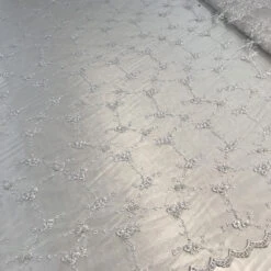 Ivory Hand Embroidered Beaded Mesh Lace Bridal Wedding Prom Dresses Fabric -Luxtex Store ivory hand embroidered beaded mesh lace bridal wedding prom dresses fabric 634773