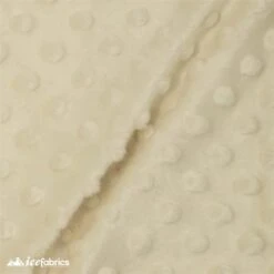 Ivory Minky Dot Fabric