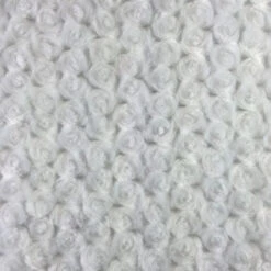 Ivory Rosebud Minky Fabric by the Yard