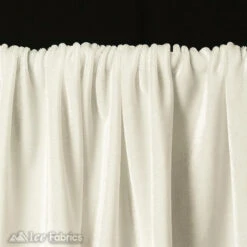 Ivory Wholesale Velvet Fabric Stretch | 60" Wide -Luxtex Store ivory wholesale velvet fabric stretch 60 wide 655152