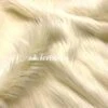 Ivory Shaggy Mohair Long Pile Faux Fur Upholstery Fabric -Luxtex Store ivoryFauxFurFabric 1