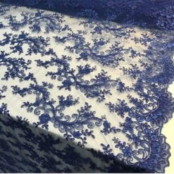 Lace Fabric Embroidered Flowers Lace By The Yard -Luxtex Store lace fabric embroidered flowers lace by the yard 162183