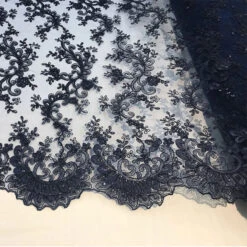 Lace Fabric Embroidered Flowers Lace By The Yard -Luxtex Store lace fabric embroidered flowers lace by the yard 338628