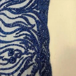 Latest French Design Bridal Embroidered Lace With Beads And Sequins Mesh Fabric -Luxtex Store latest french design bridal embroidered lace with beads and sequins mesh fabric 168000