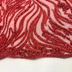 Latest French Design Bridal Embroidered Lace With Beads And Sequins Mesh Fabric -Luxtex Store latest french design bridal embroidered lace with beads and sequins mesh fabric 223412