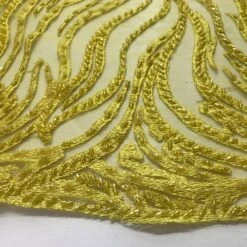 Latest French Design Bridal Embroidered Lace With Beads And Sequins Mesh Fabric -Luxtex Store latest french design bridal embroidered lace with beads and sequins mesh fabric 697296