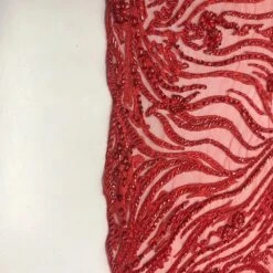 Latest French Design Bridal Embroidered Lace With Beads And Sequins Mesh Fabric -Luxtex Store latest french design bridal embroidered lace with beads and sequins mesh fabric 900491