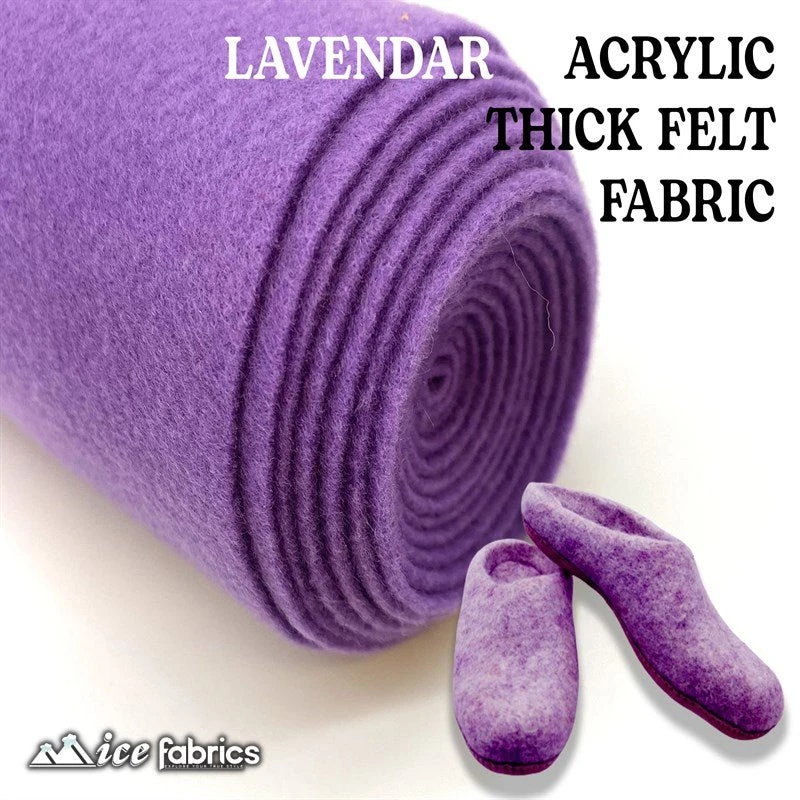 Lavender Acrylic Felt Fabric / 1.6mm Thick _ 72” Wide 5 Lavender Acrylic Felt Fabric / 1.6mm Thick _ 72” Wide - Image 3