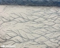 Light Blue Handmade Beaded Fabric / Lace Fabric With Sequin -Luxtex Store light blue handmade beaded fabric lace fabric with sequin 250125