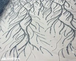 Light Blue Handmade Beaded Fabric / Lace Fabric With Sequin -Luxtex Store light blue handmade beaded fabric lace fabric with sequin 652574