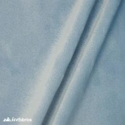 Light Blue Ice Fabrics Minky Fabric Wholesale _ 3 Mm