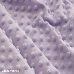 Lilac Minky Dot Fabric Blanket Fabric -Luxtex Store lilac minky dot fabric blanket fabric 818341