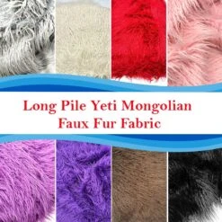 Long Pile Yeti Mongolian Faux Fur Fabric | 4” Pile