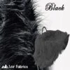 Black Long Pile Yeti Mongolian Faux Fur Fabric | 4” Pile -Luxtex Store long pile yeti mongolian faux fur fabric 4 pile 275969