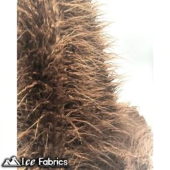 Brown Long Pile Yeti Mongolian Faux Fur Fabric | 4” Pile -Luxtex Store long pile yeti mongolian faux fur fabric 4 pile 543366 1