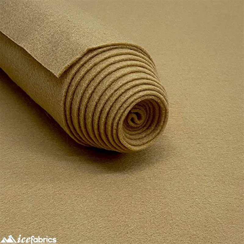 Lt. Camel Crafts Acrylic Felt Fabric | 72” Wide | 36” Long 3 Lt. Camel Crafts Acrylic Felt Fabric | 72” Wide | 36” Long