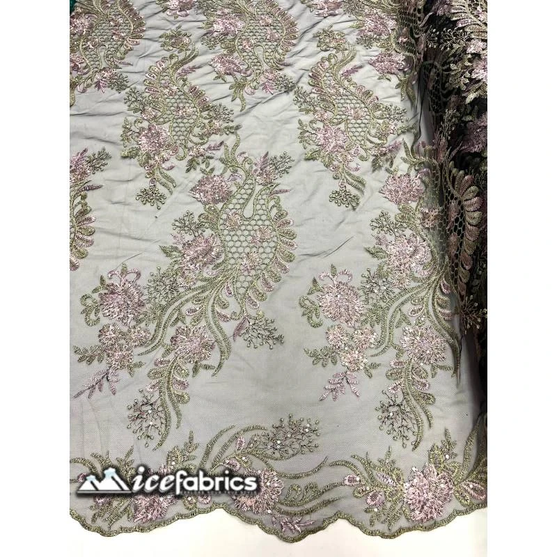 Luca Lace Fabric | Floral Embroidery Lace 20 Luca Lace Fabric | Floral Embroidery Lace - Image 18