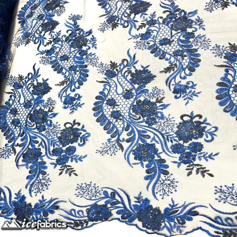 Luca Lace Fabric | Floral Embroidery Lace 17 Luca Lace Fabric | Floral Embroidery Lace - Image 15