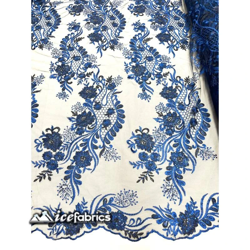 Luca Lace Fabric | Floral Embroidery Lace 16 Luca Lace Fabric | Floral Embroidery Lace - Image 14