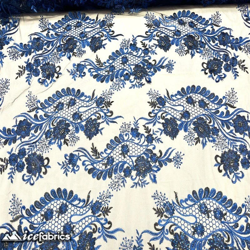 Luca Lace Fabric | Floral Embroidery Lace 18 Luca Lace Fabric | Floral Embroidery Lace - Image 16
