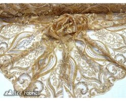 Luxurious Beaded Fabric By The Yard | Handmade Embroidery -Luxtex Store luxurious beaded fabric by the yard handmade embroidery 522620