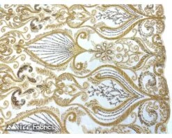 Luxurious Beaded Fabric By The Yard | Handmade Embroidery -Luxtex Store luxurious beaded fabric by the yard handmade embroidery 736351