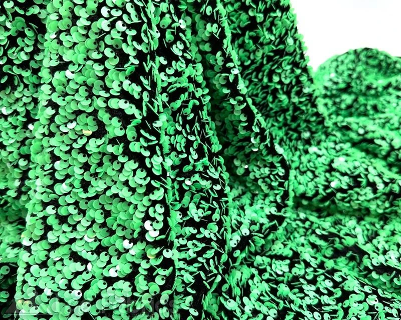 Luxury Stretch Velvet Sequin Fabric All Over Full Sequin 11 Luxury Stretch Velvet Sequin Fabric All Over Full Sequin - Image 9