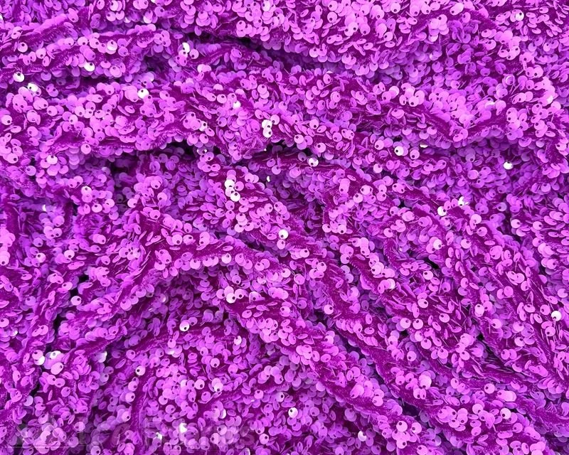 Luxury Stretch Velvet Sequin Fabric All Over Full Sequin 5 Luxury Stretch Velvet Sequin Fabric All Over Full Sequin - Image 3