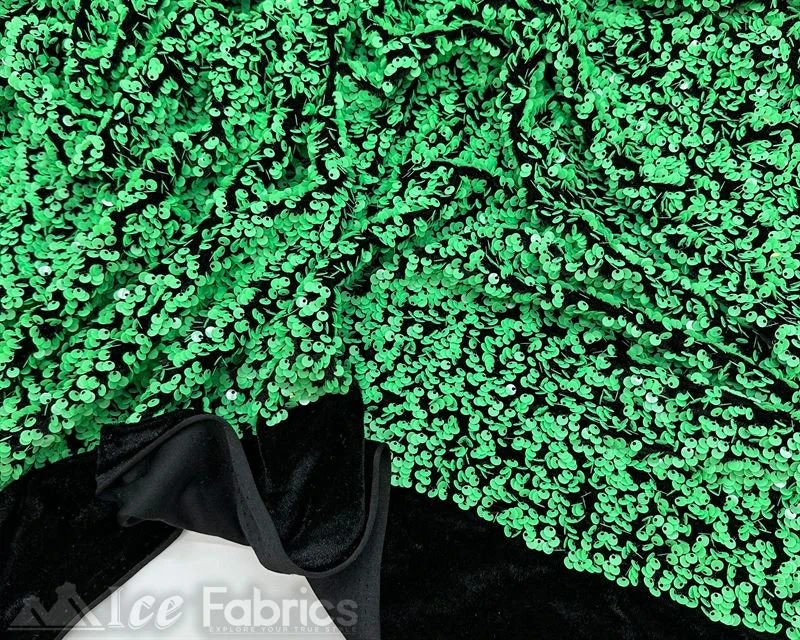 Luxury Stretch Velvet Sequin Fabric All Over Full Sequin 7 Luxury Stretch Velvet Sequin Fabric All Over Full Sequin - Image 5