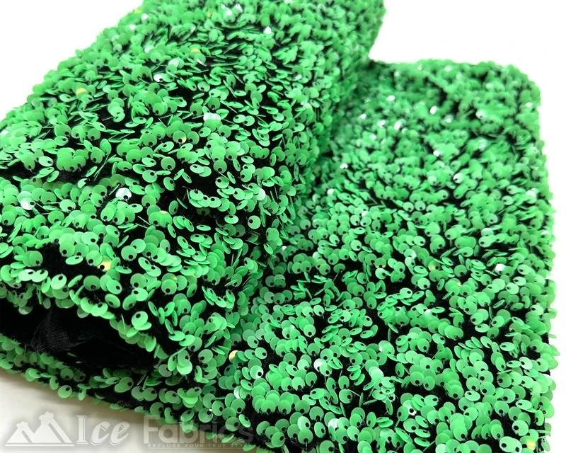 Luxury Stretch Velvet Sequin Fabric All Over Full Sequin 8 Luxury Stretch Velvet Sequin Fabric All Over Full Sequin - Image 6