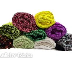 Luxury Stretch Velvet Sequin Fabric All Over Full Sequin