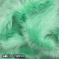 Mint Mohair Faux Fur Fabric Wholesale (20 Yards Bolt) -Luxtex Store mint mohair faux fur fabric wholesale 20 yards bolt 763291