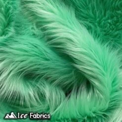 Mint Mohair Faux Fur Fabric Wholesale (20 Yards Bolt)