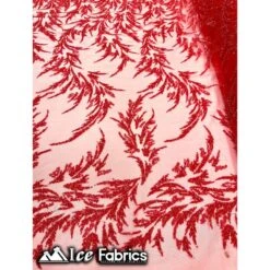 Modern Floral Embroidery Beaded Lace Fabric With Sequin -Luxtex Store modern floral embroidery beaded lace fabric with sequin 329319