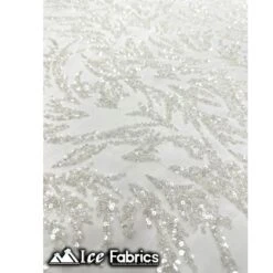 Modern Floral Embroidery Beaded Lace Fabric With Sequin -Luxtex Store modern floral embroidery beaded lace fabric with sequin 381316