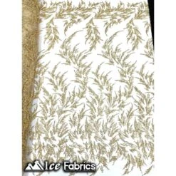 Modern Floral Embroidery Beaded Lace Fabric With Sequin